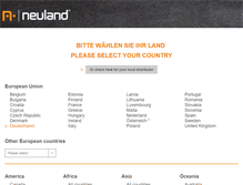 Tablet Screenshot of neuland.com